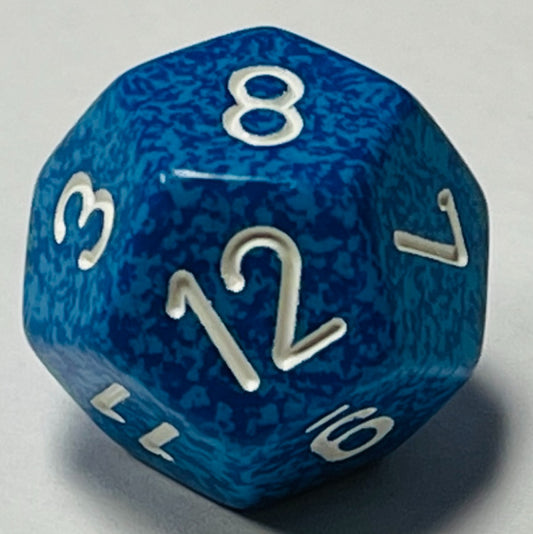 D12 (16mm) Die- Water Speckled (x 5)