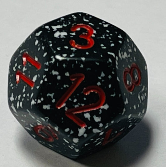 D12 (16mm) Die- Space Speckled (x 5)