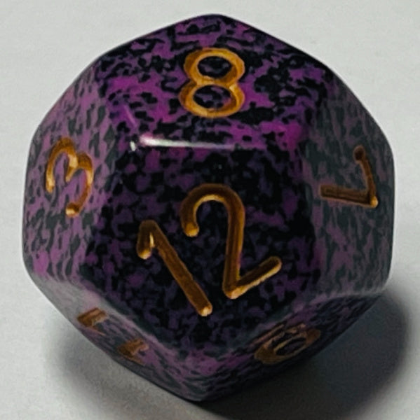 D12 (16mm) Die- Hurricane Speckled (x 5)