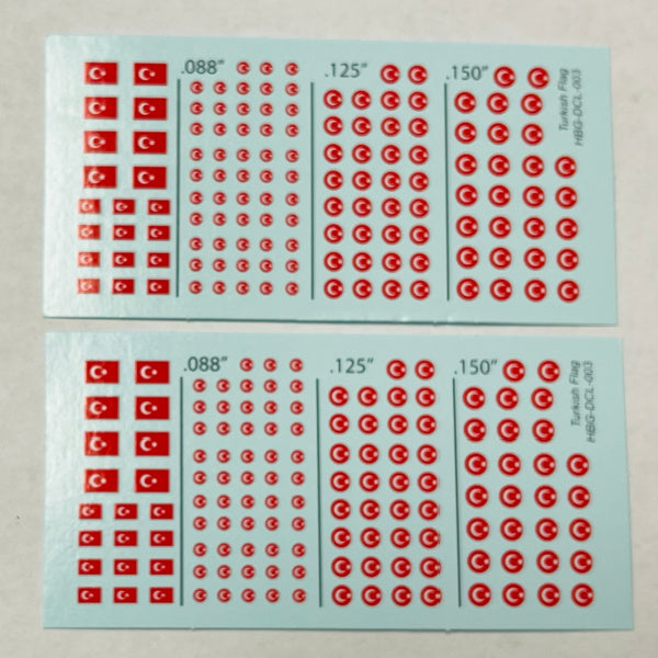 Decal Sheets, Ottoman Empire (Turkey) Flag & Roundels