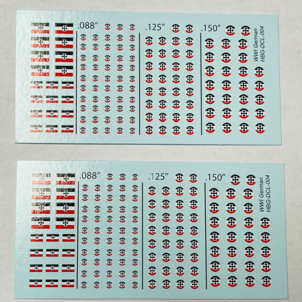 Decal Sheets, German Empire Flag & Roundels