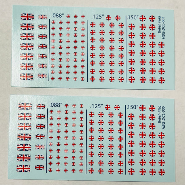 Decal Sheets, British Empire Flag & Roundels