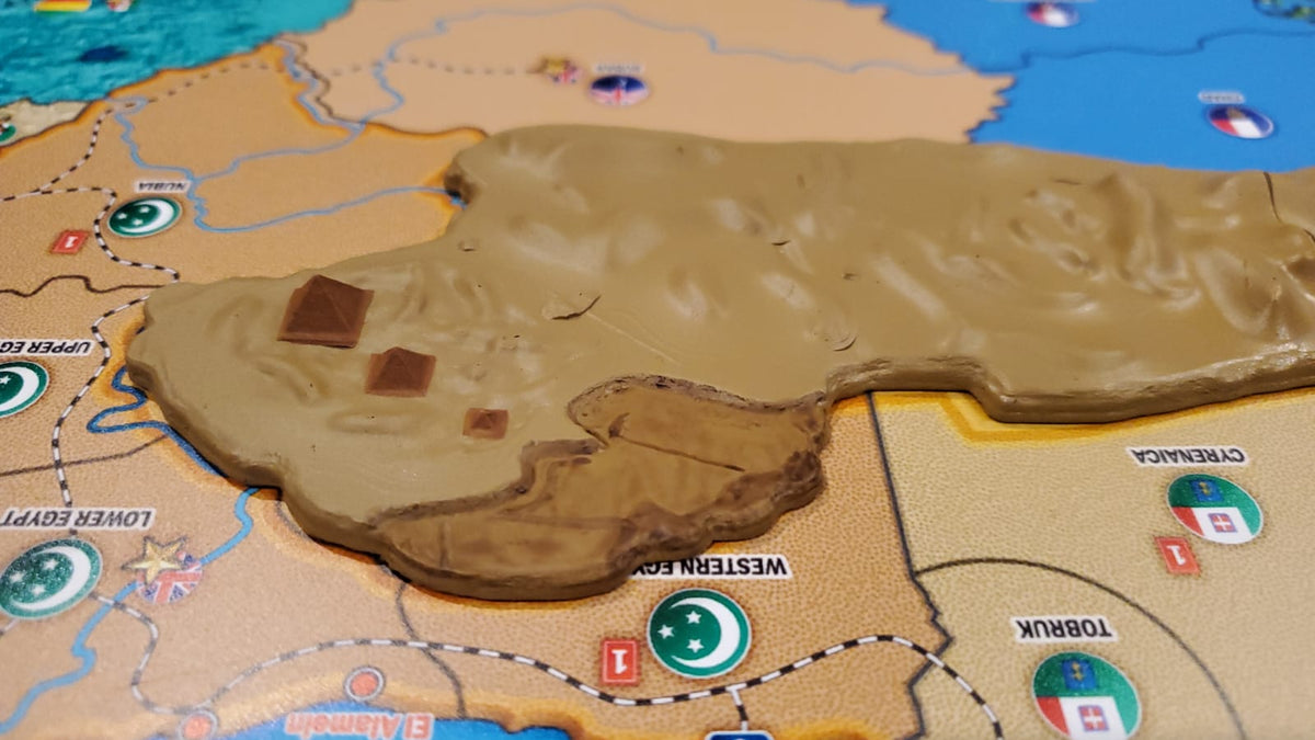 Terrain for Global War map (3d printed)