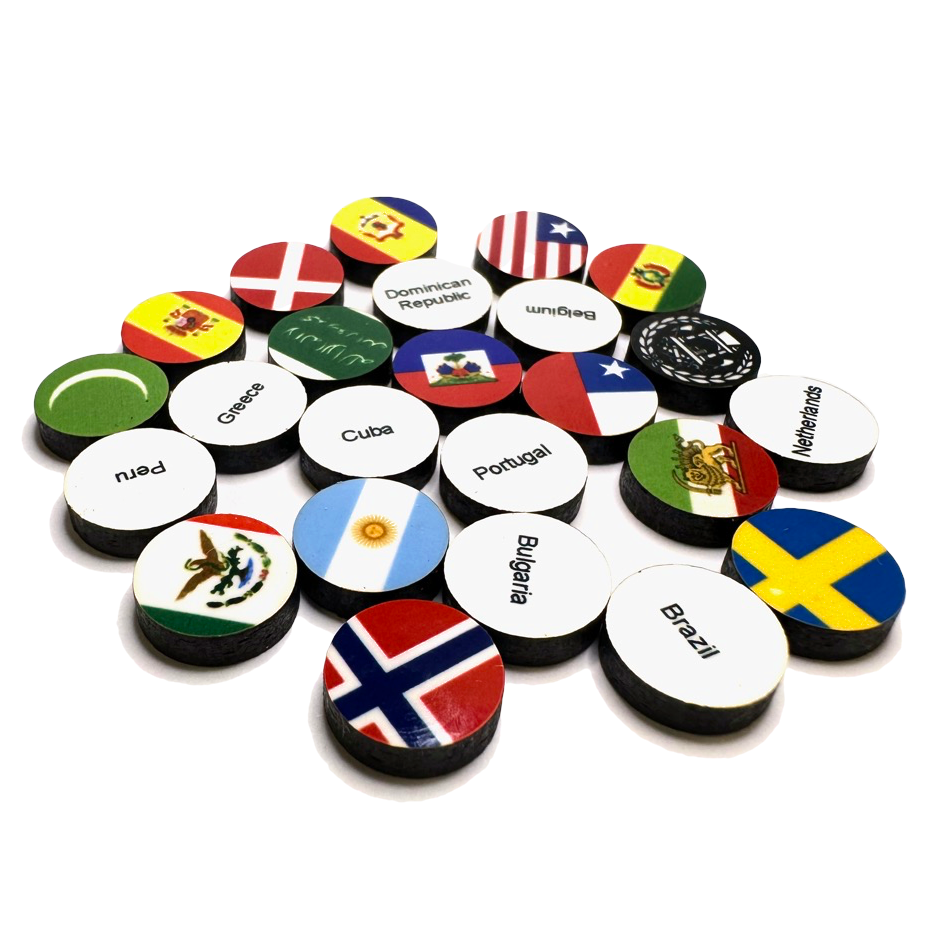 Mini-Neutral Roundel Set (Global War 1914) 24/set