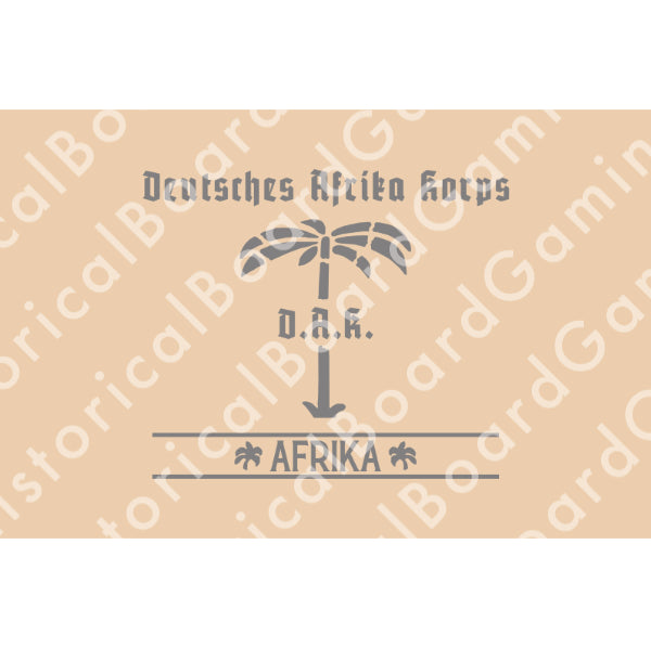Afrika Korps Flag (Alternate) Build Plate