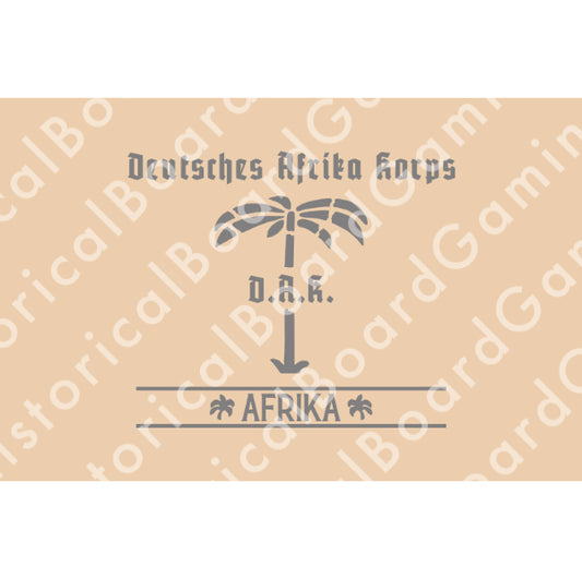 Afrika Korps Flag (Alternate) Build Plate