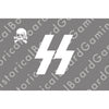 HBG SS Flag w/Skull Build Plate Flag