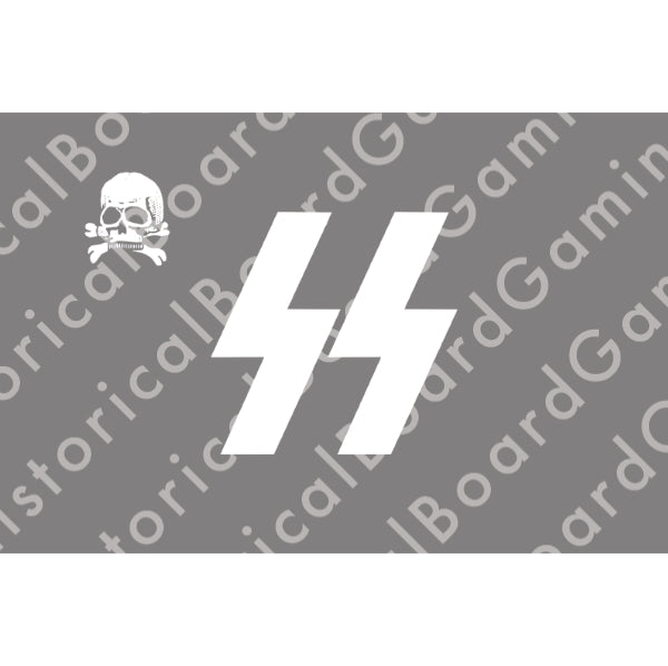 HBG SS Flag w/Skull Build Plate Flag