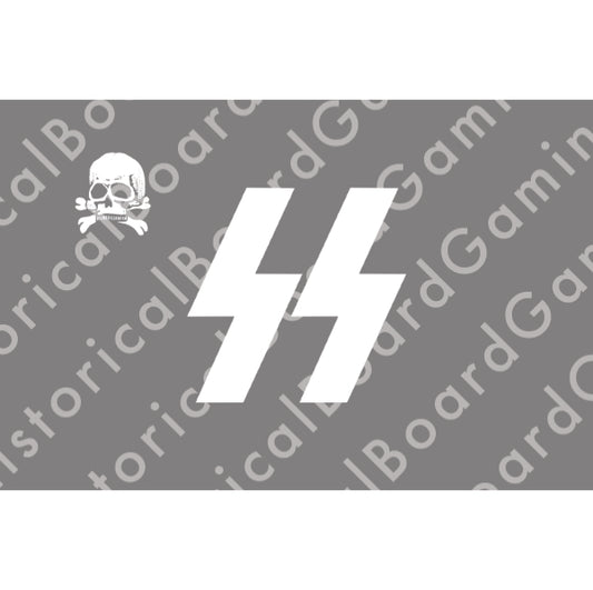 HBG SS Flag w/Skull Build Plate Flag
