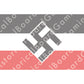 HBG German Flag w/Swastika Build Plate Flag
