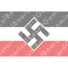 HBG German Flag w/Swastika Build Plate Flag