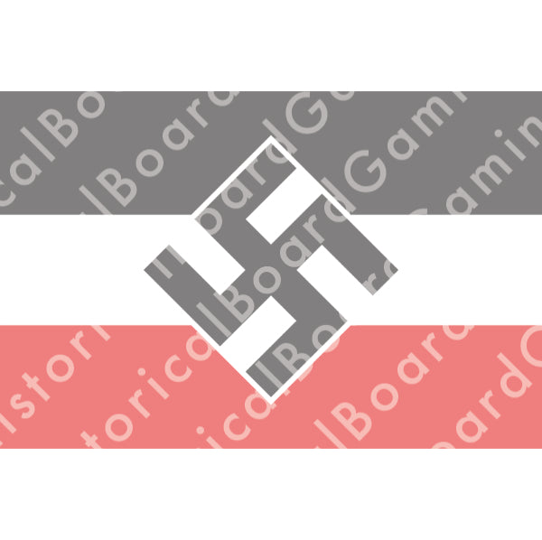 HBG German Flag w/Swastika Build Plate Flag