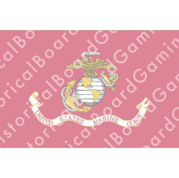 HBG U.S. Marines (1798-P) Build Plate Flag