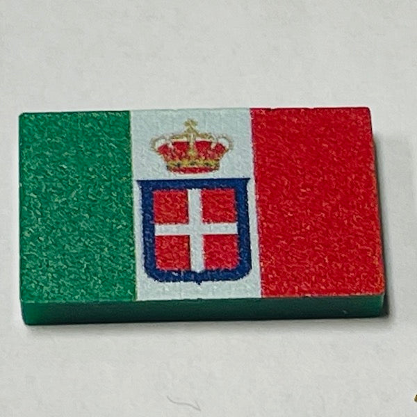 Kingdom of Italy, Naval Ensign Flag (1861-1945)UVA Markers (10/set)