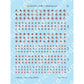 Decal Sheet, U.S. Round Flag (1960-P)