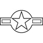 Decal Sheet, U.S.A.F. (Low Visibility-Outline)