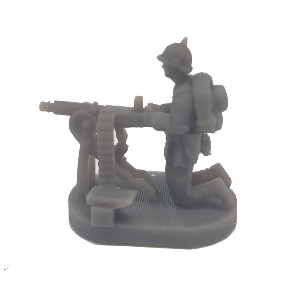 WW1 German Soldier w/Heavy Machine Gun (3D Printed) x5