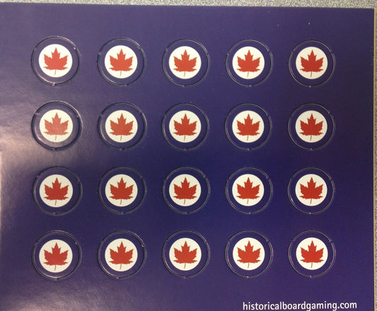Canadian WWII Roundels Set by HBG (20 Pieces)