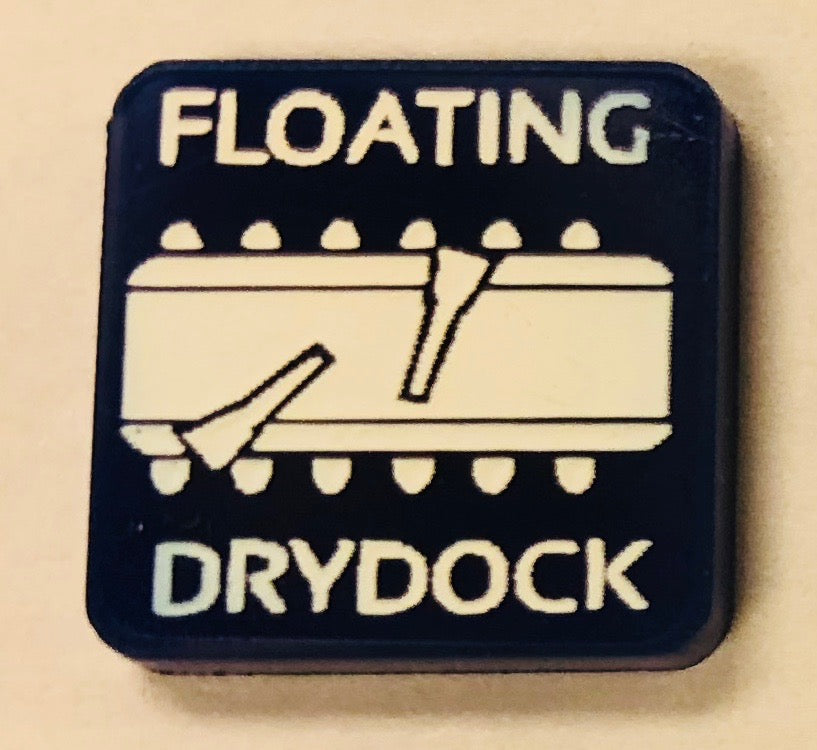Naval Floating Drydock Marker (Acrylic) x5