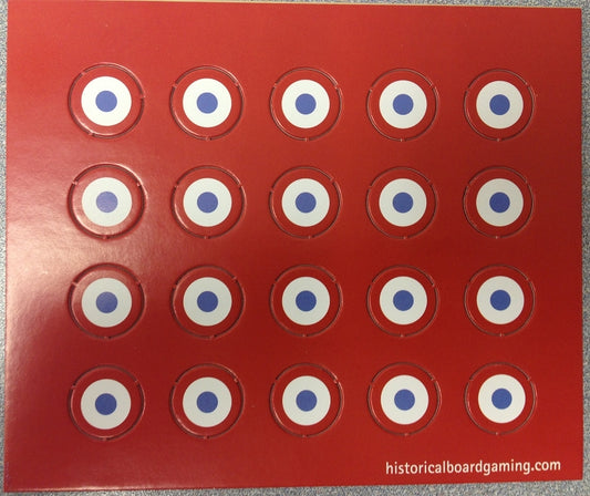 French WWII Roundels Set by HBG (20 Pieces)