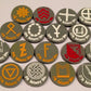 German Infantry Division Markers Set 1 (Acrylic) (17/set)