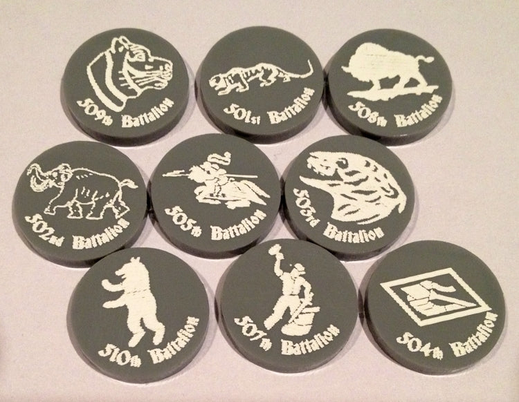 German Heavy Armor Unit Markers Acrylic (9/set)