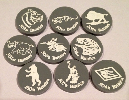 German Heavy Armor Unit Markers Acrylic (9/set)