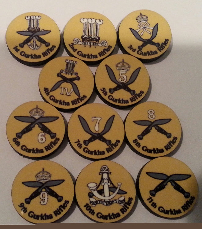 Gurkha Division Markers (11/set)