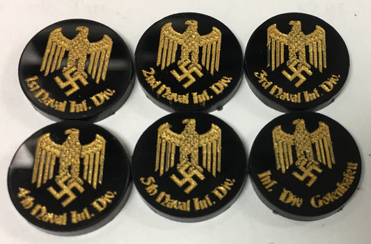 German Naval Infantry Division Marker Set (Acrylic) (6/set)