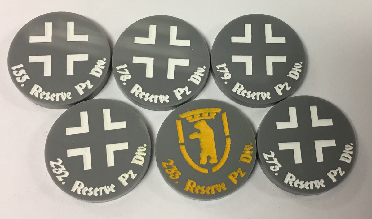 German Panzer Reserve Div. Marker Set (Acrylic) (6/set)