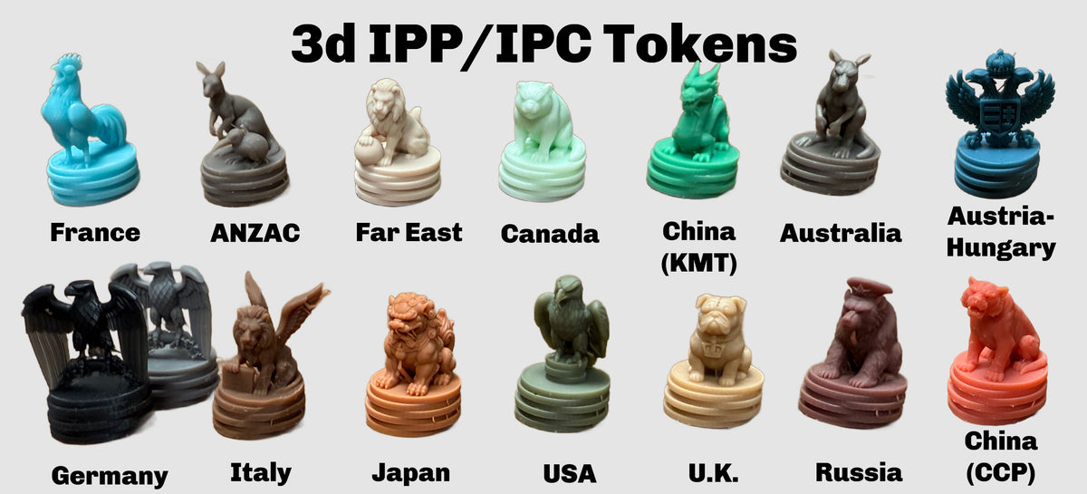 War Icons: Country faction 3d markers