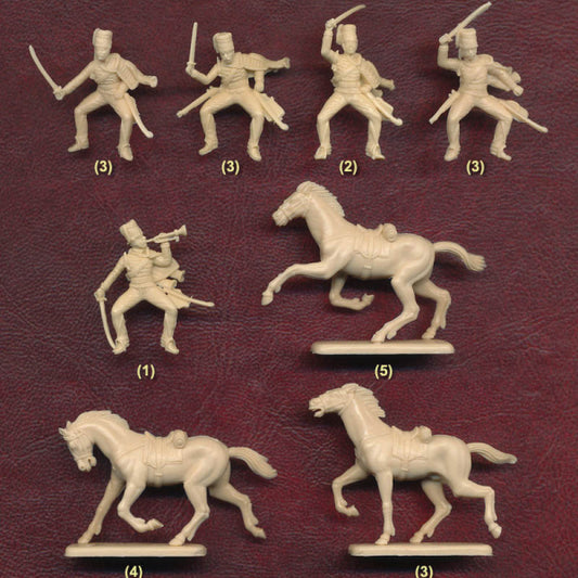 1/72 Crimean War British 11th Hussars (12- figures w/horses) (Italeri)