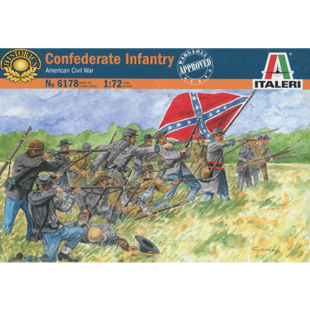 1/72 ACW Confederate Infantry Box (Italeri)