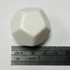 D12 Jumbo Dice-White Opaque Blank (x1)