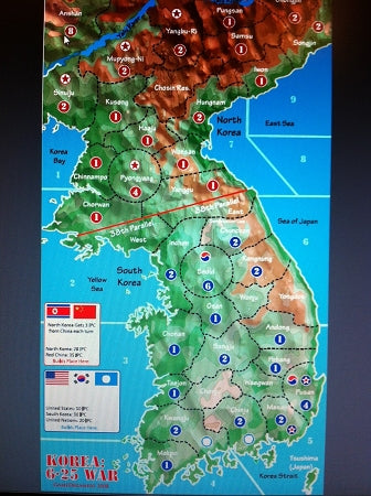 Korean Conflict Map & Rules (Free Download)