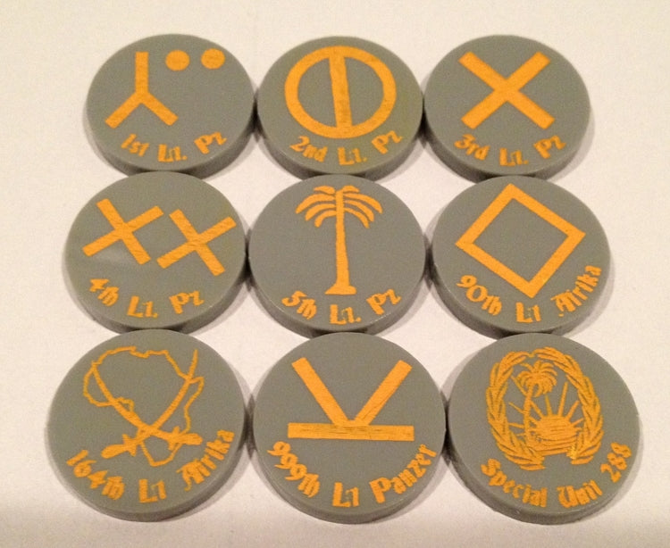 German Lt. Panzer Division Set (Acrylic) (9/set)