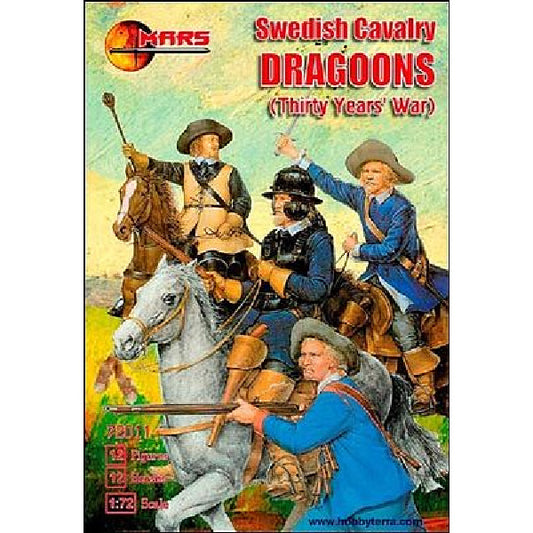 1/72 30 Years War - Swedish Cavalry Dragoons (Mars)