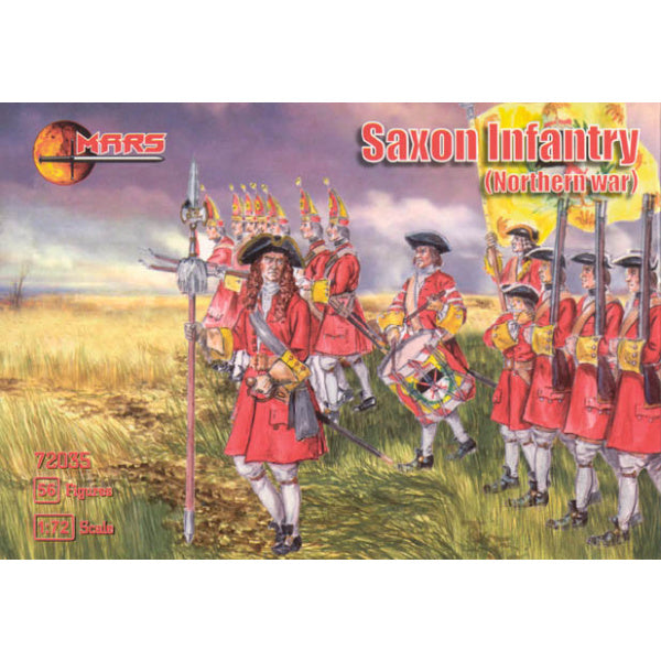 1/72 Great Northern War Saxon Infantry (Mars)