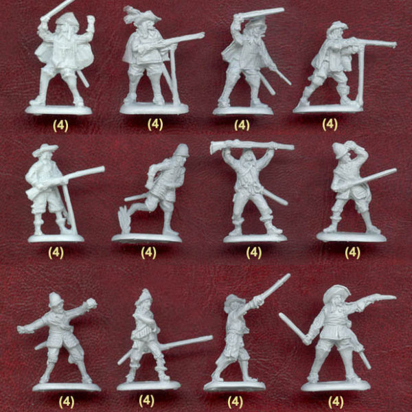 1/72 Thirty Years War French Infantry and Guard (Mars)