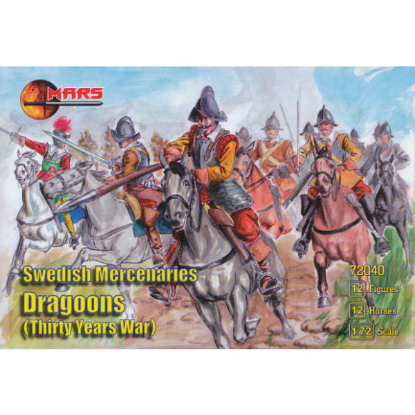 1/72 Thirty Years War Swedish Mercenary Dragoons (Mars)