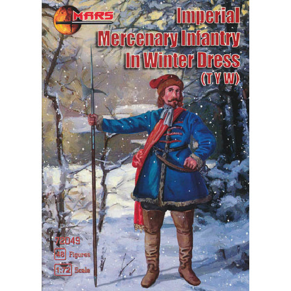 1/72 Thirty Years War Imperial Mercenary Infantry in Winter Dress (Mars)