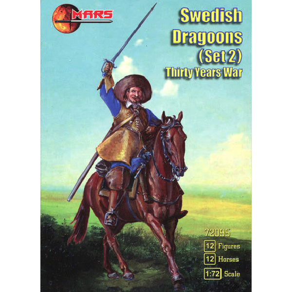1/72 Thirty Years War Swedish Dragoons (Set 2) (Mars)