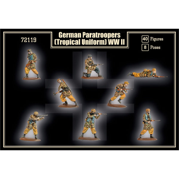1/72 WWII German Paratroopers (Tropical Uniform) Box (Mars)
