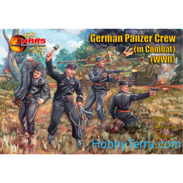 1/72 WWII German Panzer Crew in Combat Box (Mars)