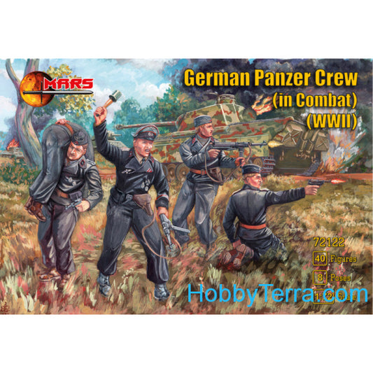 1/72 WWII German Panzer Crew in Combat Box (Mars)