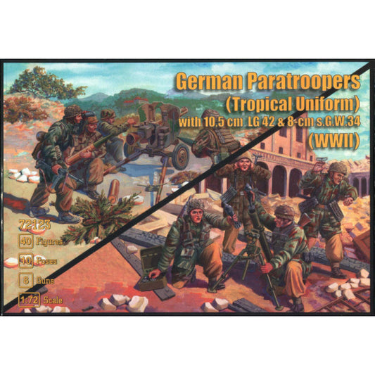 1/72 German Paratroopers (Tropical Uniform) (Mars)