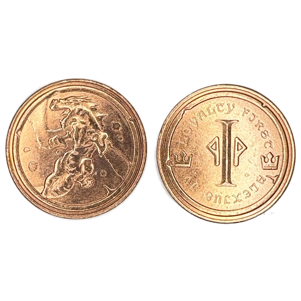 Metal Roman Numerals Coin Set