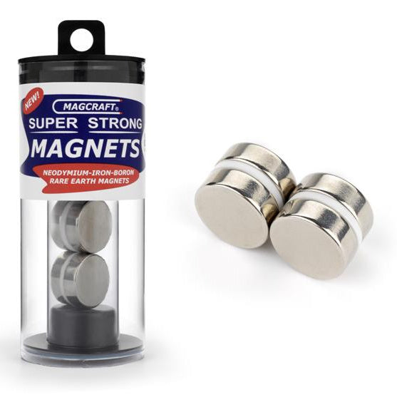 Rare Earth Disc Magnets 3/4" x 1/4" (4)