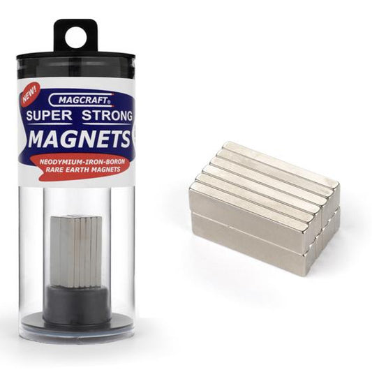 Rare Earth Block Magnets 1" x 1/4" x 1/10" (12)