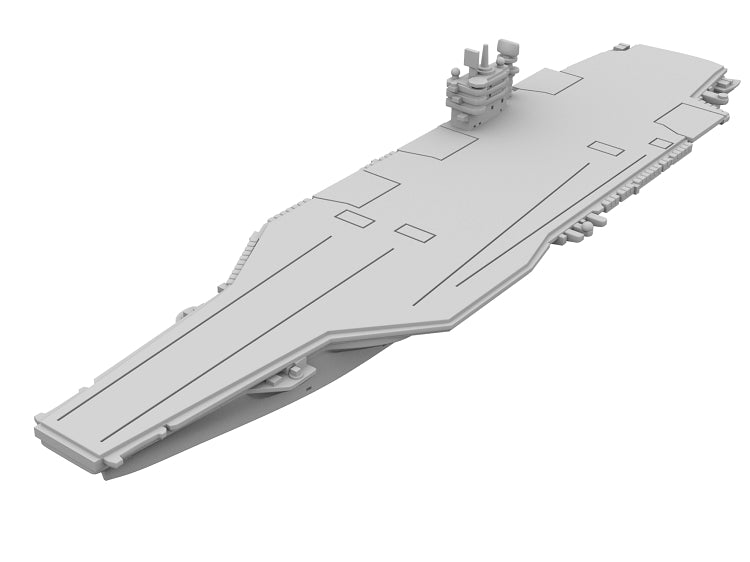 "Nimitz in Time" (Nimitz Carrier/F-14s)" 3D Printed